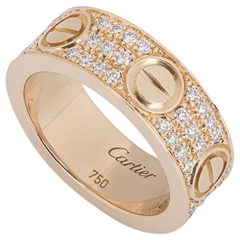 cartier love pave ring|cartier love ring 6 diamonds.